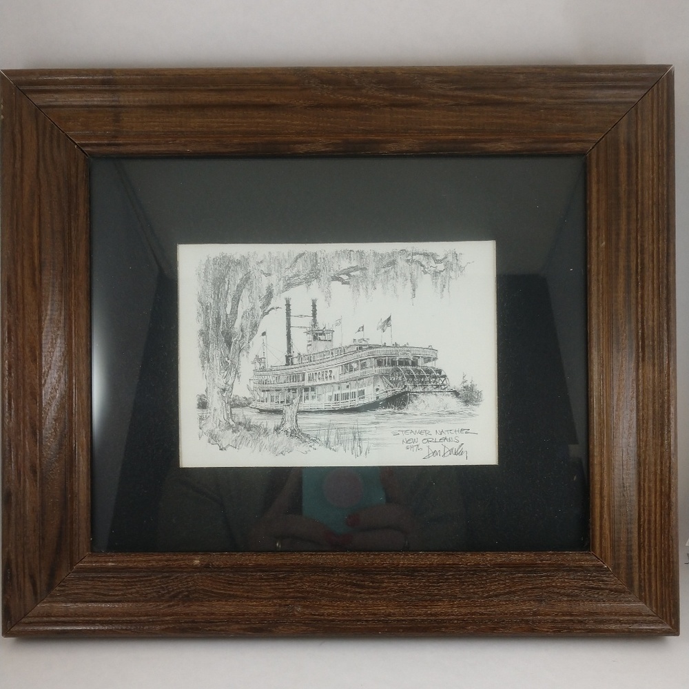 Don Davey Natchez Steamer framed print 1976